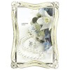 LADONNA MJ70-P-WH Bridal White Postcard Picture Frame