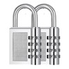 TheGeekLa Combination Padlock with 4-Digit Smooth Dial Lock Security Padlock