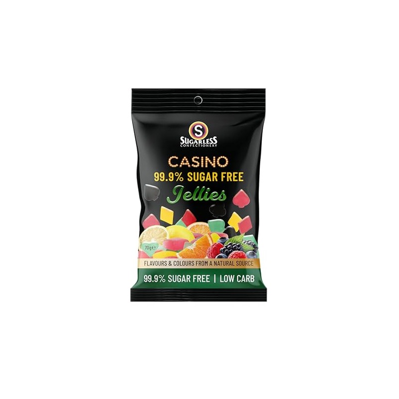 Sugarless Confectioney Casino Fruit Jellies Asset 70 g