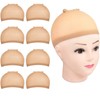Wig Caps, MORGLES 8 Pcs Nude Stocking Cap for Wigs,