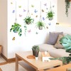 WOHAHA Wall Sticker, Stylish, Plant, Wall Hanging Potted Plant, Butterfly,
