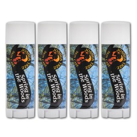 Joshua Tree Organic Lip Balm: 25 Flavor Varieties Made with Beeswax (4-pack, Spring in the Woods)