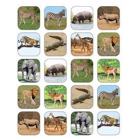 Teacher Created Resources 5468 Safari Animals Stickers