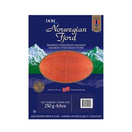 Norwegian Fjord Sliced Smoked Salmon, 8.8oz (3 Packages)