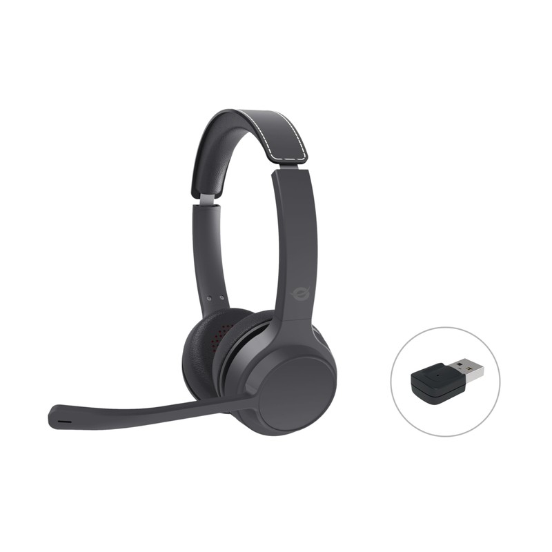 CONCEPTRONIC POLONA04BA Bluetooth Stereo Headset with USB Audio Adapter, Noise