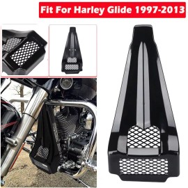 Unbranded Gloss Black Fairing Chin Spoiler Scoop For Harley 2006-13 Street Glide FLHX NEW