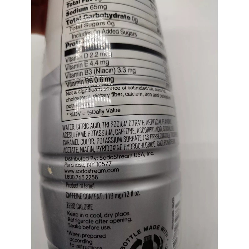 SodaStream Xtreme Diet Energy Drink Mix Caffeine Vitamins 14.9 OZ