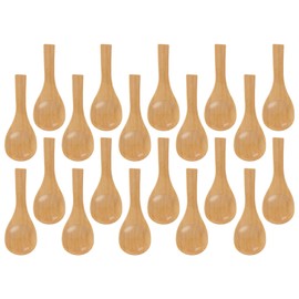 20Pcs Tiny Wooden Spoon Small Wooden Spoons for Condiments Salt Spoons Mini SpoonS For Spice Jars Handmade Small Wood Spoon For Sauces, Sugar, Honey, Pepper