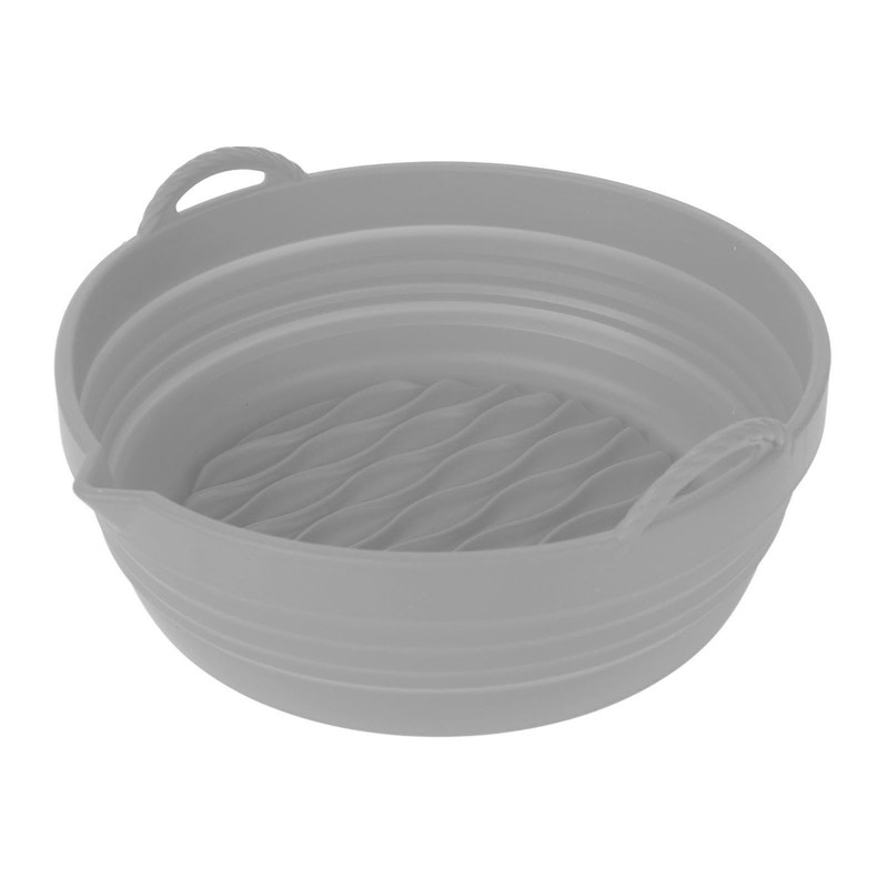 Fryer Silicone Liner Foldable Round Wavy Stripe Heat Resistant Reusable