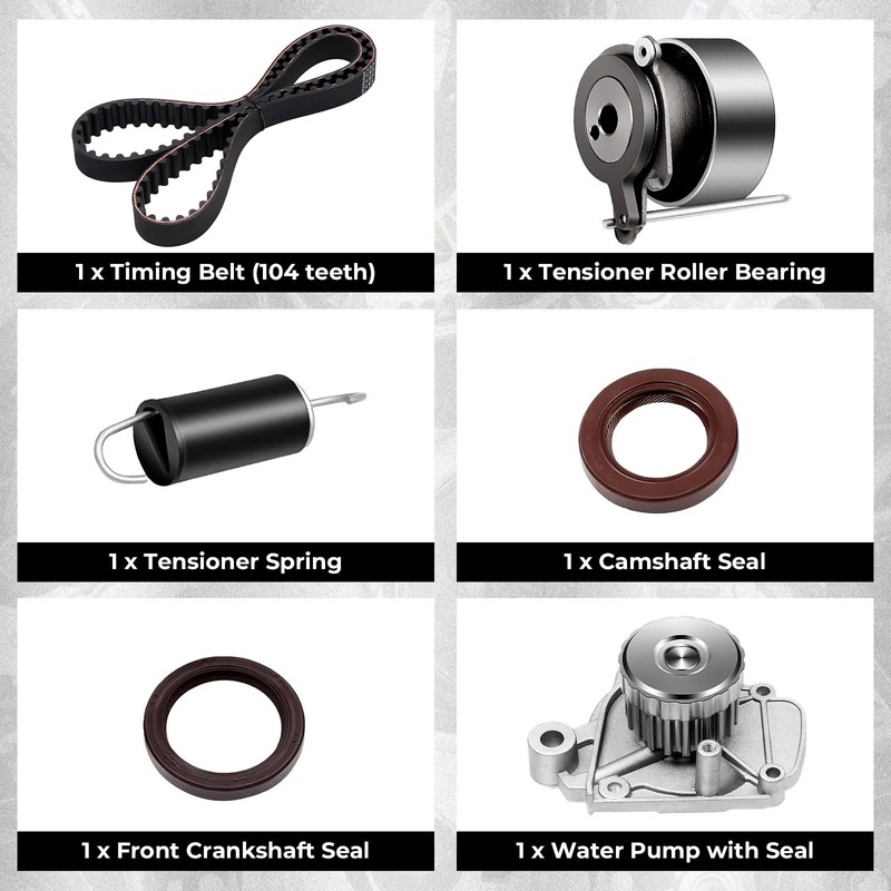 ISINSWIFT Engine Timing Belt Kit with Water Pump Compatible with