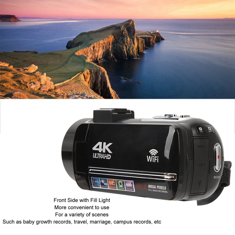 4K Video Camera 48MP 3.0 Inch Touch Screen 18x Digital