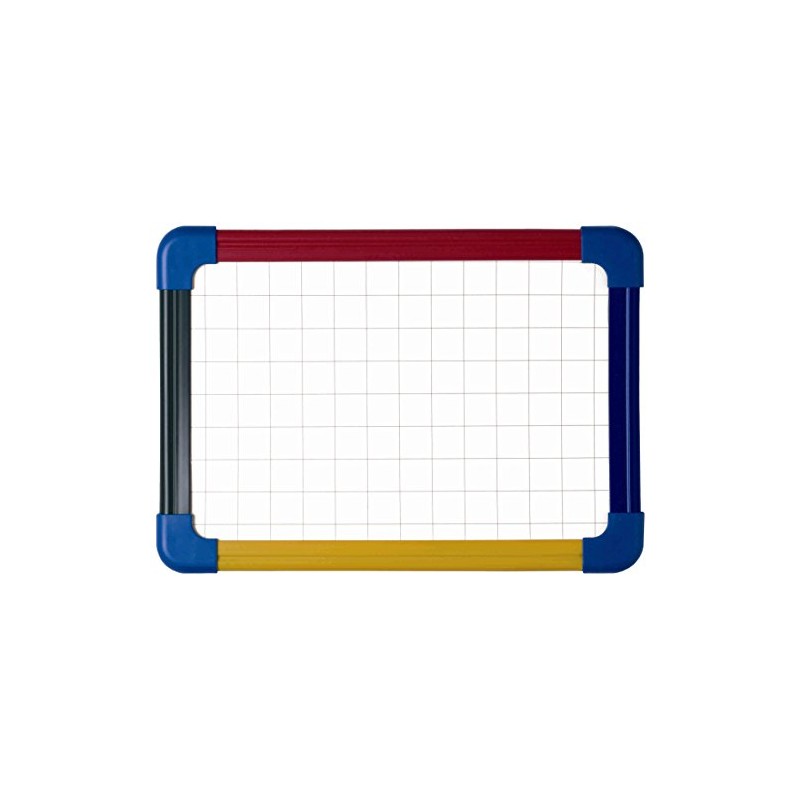 Bi-Office Laptop Board Schoolmate, Double Sided Plain/Gridded Magnetic, 4 colors