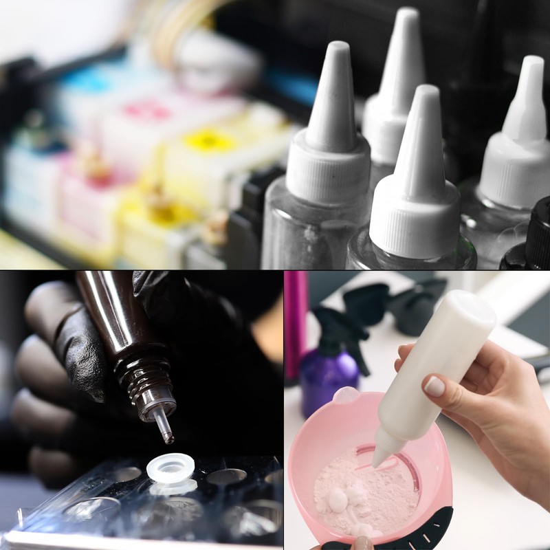 PATIKIL 18/410 Twist Bottle Caps, 36Pcs Plastic Ribbed Edge Squeeze