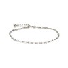 Annika Bella Minimalist Chain Bracelet, 925 Sterling Silver Friendship Bracelets for Women, Length 6.5-7.5 Inches, Waterproof Hand Jewelry (Lace Chain)