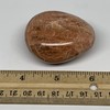 91.8g, 2.1x1.7"x1.1" Natural Untreated Peach Moonstone Palm-Stone Crystal Polished Galet