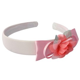 Flower Girl Hair Circlet "Emily" - Pink Hair Accessories for The Flowers Children Wedding Or Too Pretty for Communion