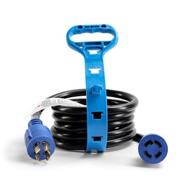 30 amp 4 Prong Generator Extension Cords 10FT,NEMA L14-30 Power Cord 30 Amp Male Plug to Female Receptacle,10 Gauge Heavy Duty Electrical Cord,Connect Generator as Backup Power,125/250V 7500W