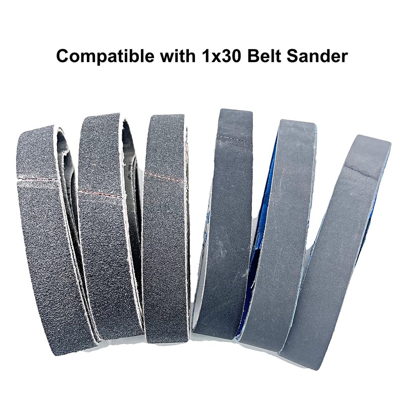 1x30 Inch Silicon Carbide Sanding Belts, 4 PCS Each of
