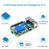 Miuzei Raspberry Pi 4 Case With Fan Cooling , 4