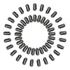 Fblhair 50 Pcs 6-Teeth U-Shape Snap Wig Clips for Hair