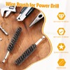 Geiserailie Bore Brush Bristles Wire Brush for Power Drill Cleaning