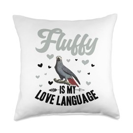 African Grey Parrot Food African Grey Parrot Clothes Parrot Throw Pillow