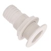 2in Through Hull Fitting Straight Drain Hose Polypropylene Inner Beam