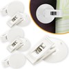 6 Packs Shower Curtain Clips with Suction Cup to Prevent