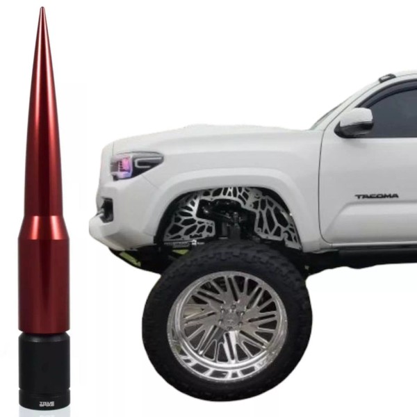 True Spike Red Antenna 6'' For All Toyota Tacoma Tundra