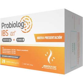 Probiolog IBS i3.1 – Probióticos con Vitamina D, Lactobacillus y Pediococcus, Suplemento en Polvo, 28 Sobres