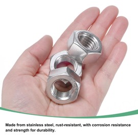 M METERXITY 20-Pack Metric Hex Nuts M18 x 2.5mm Thread Stainless Steel Hexagon Nut Hex Nut Metric Nuts for Machinery/Automotive/Repair/Industrial