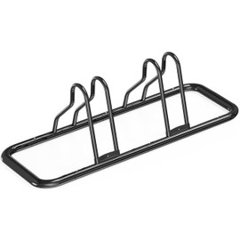 Simple Houseware 2 Bike Bicycle Floor Parking Adjustable Storage Stand, Black