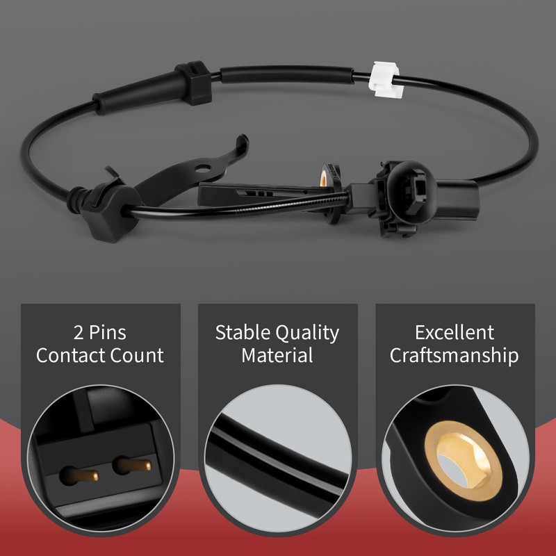2Pcs ABS Sensor Front Left Right Compatible with Honda &