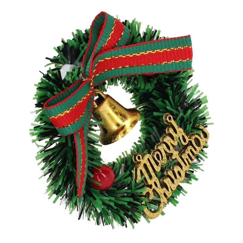 10Pcs Dollhouse Christmas Wreath Exquisite Colors Cute Life Scenes Miniature