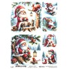 Josys Bastelmärchen Rice Paper DIN A4 Straw Silk Decoupage Christmas