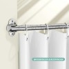 Unbranded Curved Shower Curtain Rod, Adjustable 40-72 Inches Extra Wide