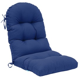 QILLOWAY Indoor/Outdoor High Back Chair Cushion for Adirondack,Spring/Summer Seasonal All Weather Replacement Rocking Chair Cushions. (1 Piece, Navy)
