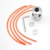 Swnkdg Aluminium Lawn Strimmer Head, Double Line Head, Thread Spool,