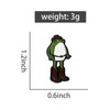 Novelty Cowboy Frog Brooch Cartoon Pin for Women Men Cute
