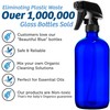 Empty Blue Glass Spray Bottle - 16oz Refillable Container is