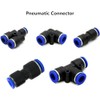 Emsoulnioi Air Hose Quick Fitting One-Touch Pipe Fitting Union Straight