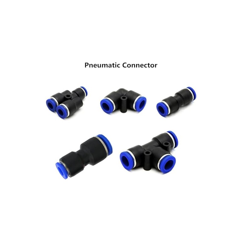 Emsoulnioi Air Hose Quick Fitting One-Touch Pipe Fitting Union Straight