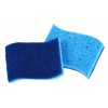 Superio Non-Scratch Cellulose Sponge with Scouring Pad - Blue