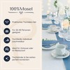 100%Mosel Table Decoration Set Smoke Blue - 20-40 Guests -