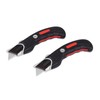 INTERNET'S BEST Ergonomic Utility Knife Set | Retractable Box Cutter