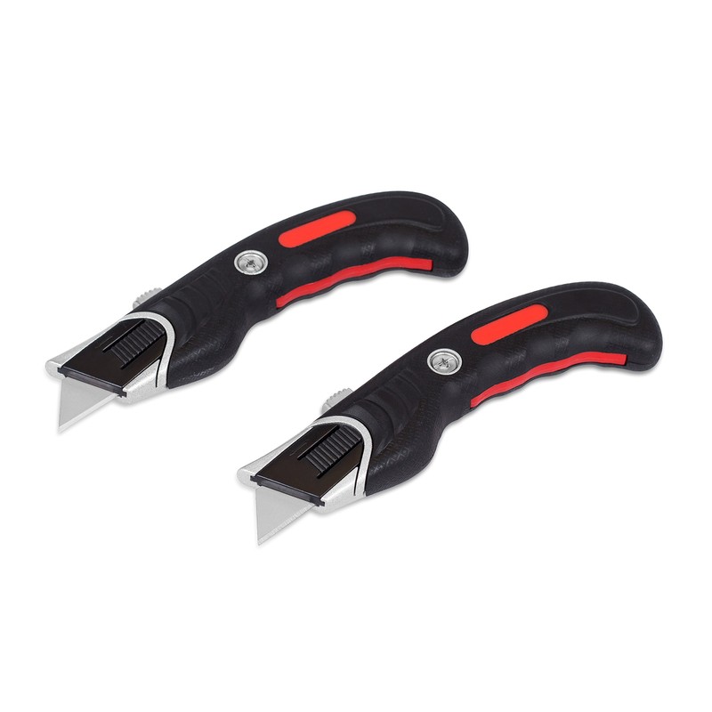 INTERNET'S BEST Ergonomic Utility Knife Set | Retractable Box Cutter