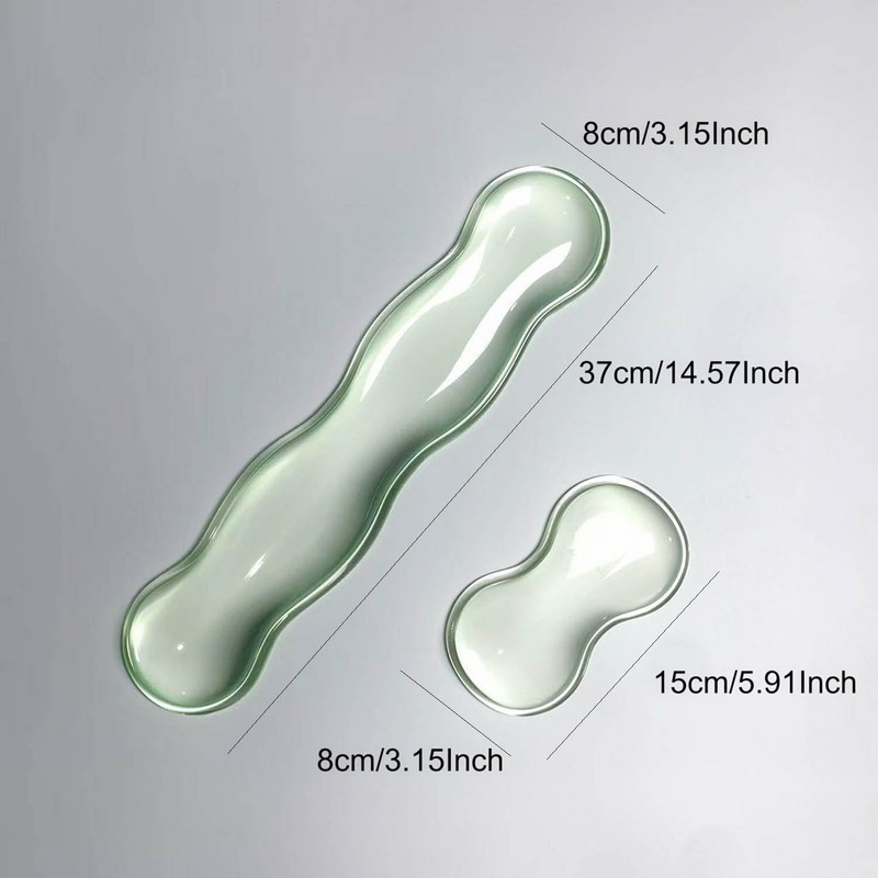 Clear Gel Wrist Rest for Keyboard and Mouse Soft Comfortable