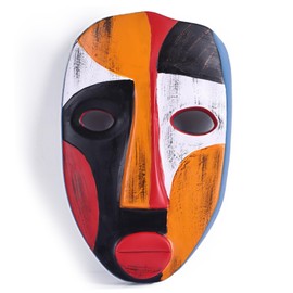 Abstract Sculpture Human Face Wall Art Decor - Modern Minimalism Mask Home Wall Decor Statues - Vintage Pop Wall Art for Bedroom Bathroom Living Room Resin Figurines (A)