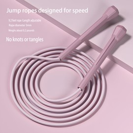 kids Jump Rope - Speed Jump Rope for Kids 8-12,Lightweight,Tangle-Free, Adjustable,Perfect for Toddlers,Adult Beginners,Jumprope for Fitness,Enhance Endurance and Speed Workouts MINGAH (Blue+Pink)