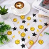 Whaline 300Pcs One Happy Dude Table Confetti Smile Face Lightning